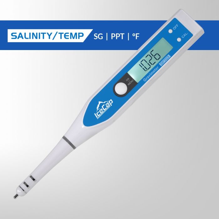 IceCap Digital Salinity & Temperature Tester (SG, PPT) Saltwater Aquarium