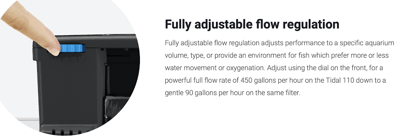 Seachem Tidal 110 Power Filter (Up to 110 Gallons) – Premium HOB Filtration System