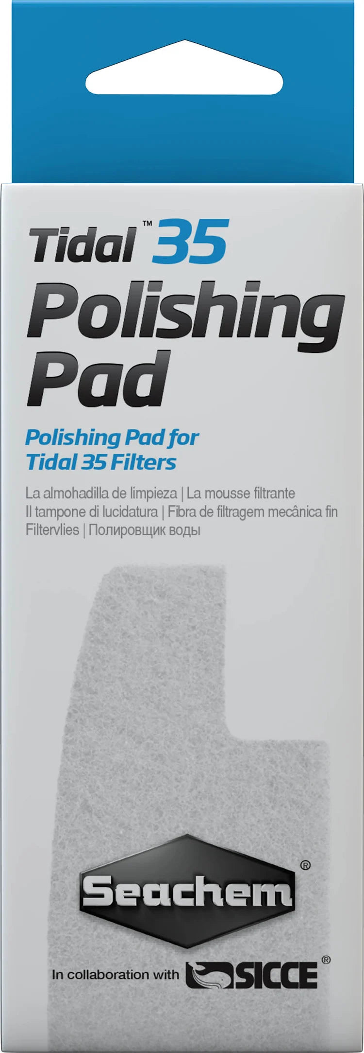 Seachem Tidal Polishing Pad Replacement – Fits Tidal 35, 55, 75 & 110 Filters