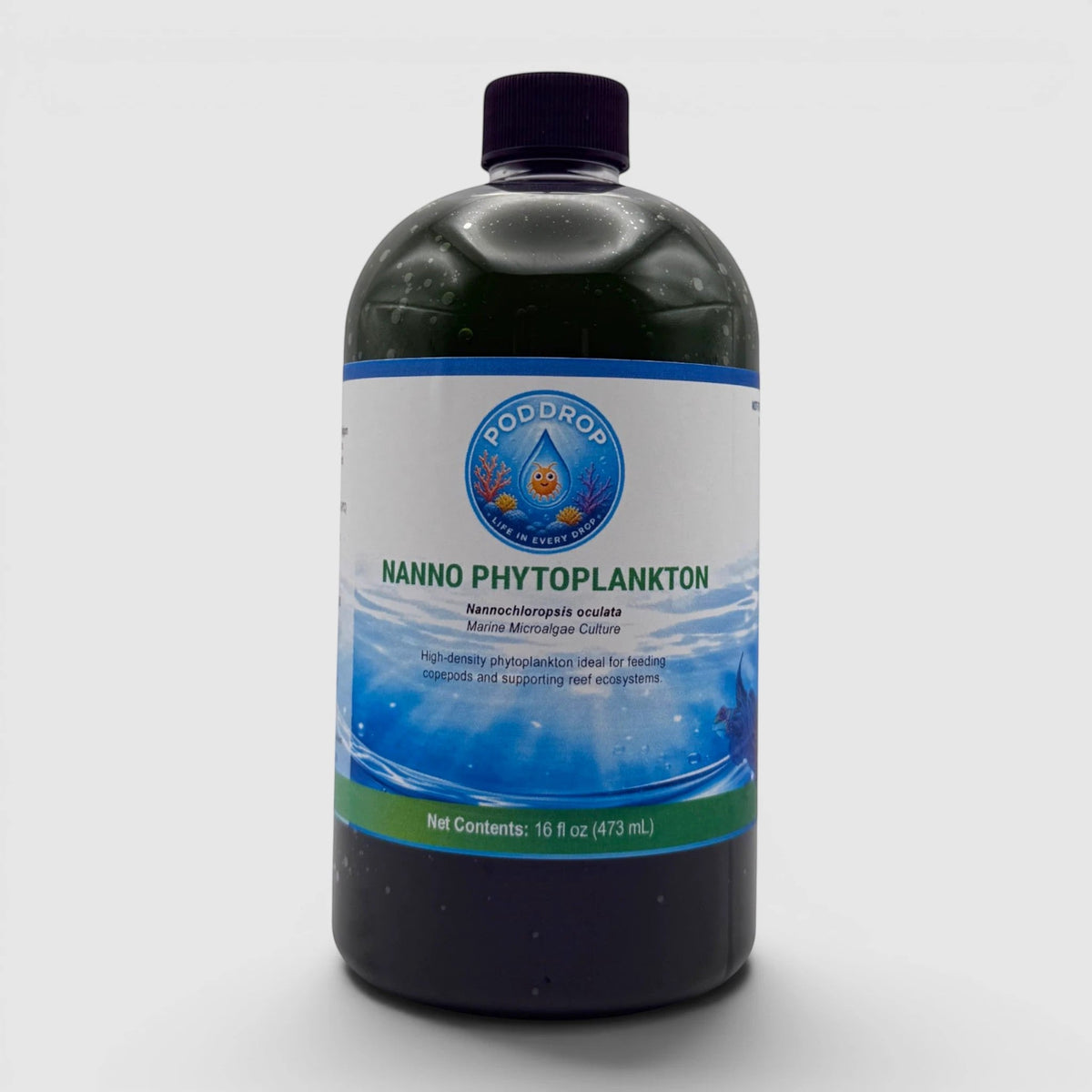PodDrop Emerald Overdrive – Premium Phytoplankton Culture & Copepod Power Pack