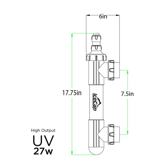 IceCap High Output UV Sterilizer Aquarium Water Clarifier (27W / 40W / 90W)