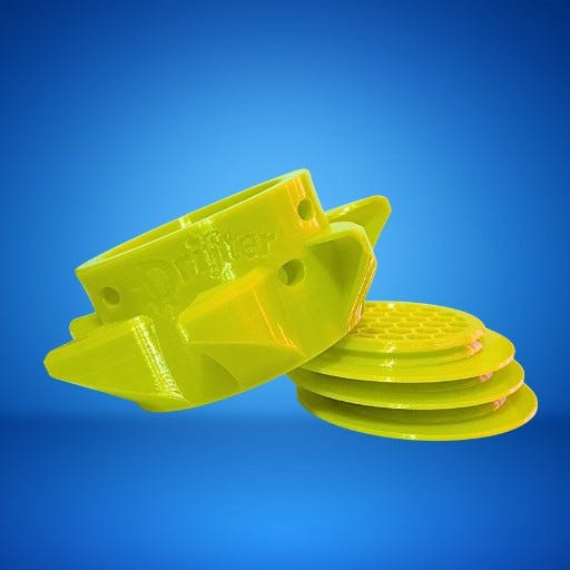 Drifter PRO floating fish feeder in Neon Tide Yellow